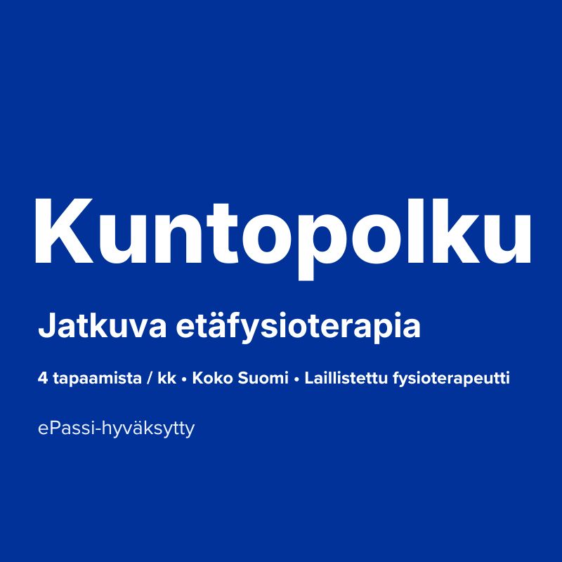 Kuntopolku – Jatkuva etäfysioterapia